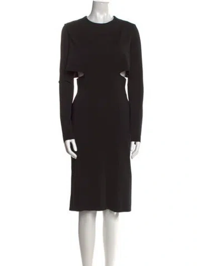 Pre-owned Givenchy Crew Neck Knee-length Dress In Black