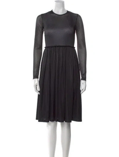 Pre-owned Givenchy Crew Neck Knee-length Dress In Black