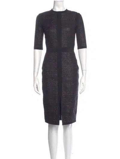 Pre-owned Givenchy Crew Neck Knee-length Dress In Black