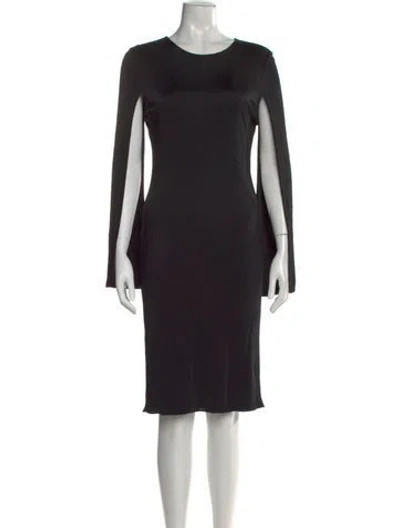 Pre-owned Givenchy Crew Neck Knee-length Dress In Black