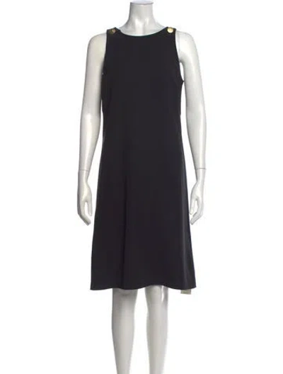 Pre-owned Givenchy Crew Neck Knee-length Dress In Black