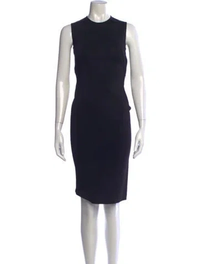 Pre-owned Givenchy Crew Neck Knee-length Dress In Black
