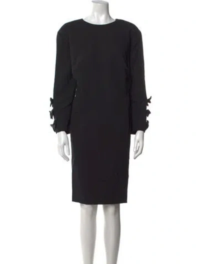 Pre-owned Givenchy Crew Neck Knee-length Dress In Black