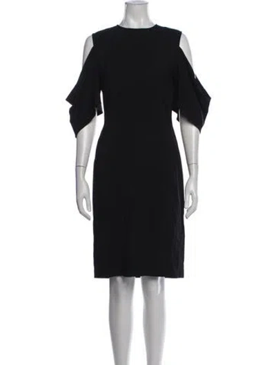 Pre-owned Givenchy Crew Neck Knee-length Dress In Black