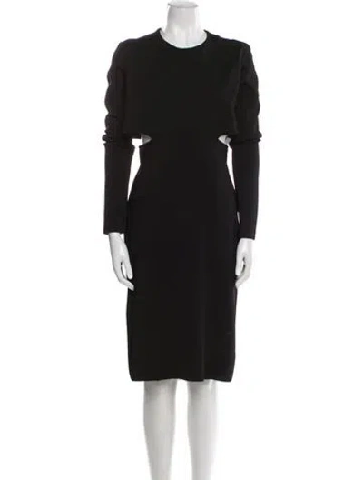 Pre-owned Givenchy Crew Neck Knee-length Dress In Blue