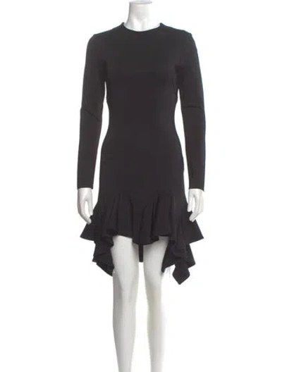 Pre-owned Givenchy Crew Neck Knee-length Dress In Gray