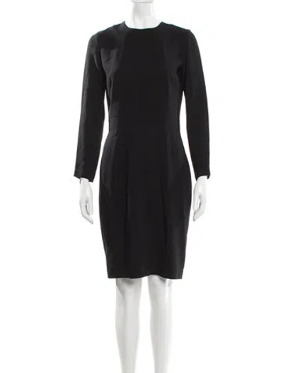Pre-owned Givenchy Crew Neck Knee-length Dress In Gray