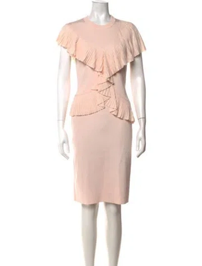 Pre-owned Givenchy Crew Neck Knee-length Dress In Pink