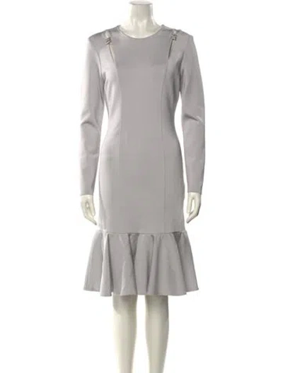 Pre-owned Givenchy Crew Neck Knee-length Dress W/ Tags In Gray