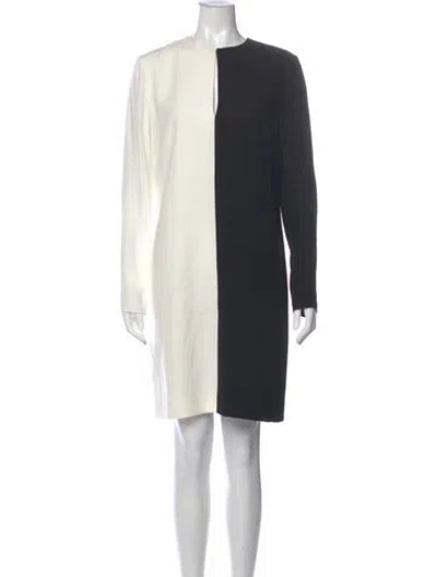 Pre-owned Givenchy Crew Neck Knee-length Dress In White