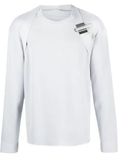 Givenchy Crew-neck Knit Jumper In Grey