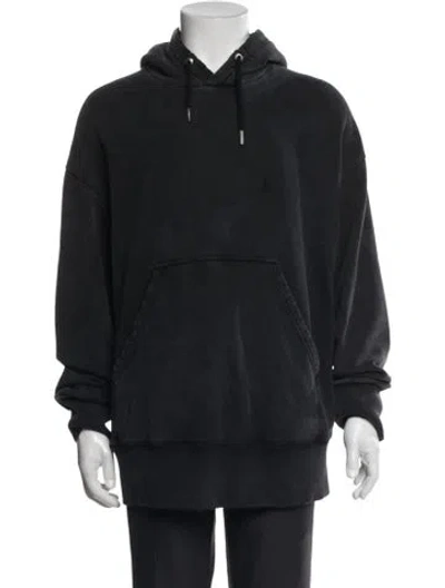 Pre-owned Givenchy Crew Neck Long Sleeve Hoodie In Black