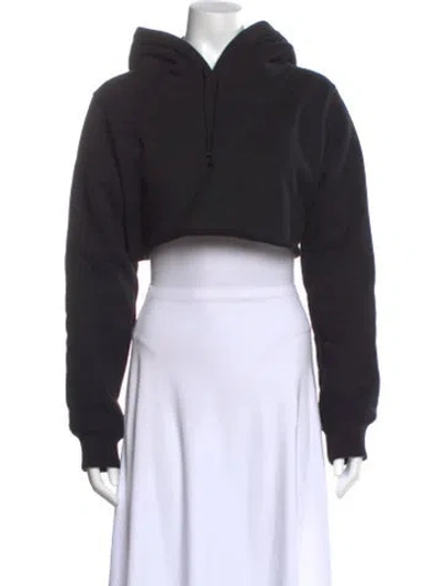 Pre-owned Givenchy Crew Neck Long Sleeve Hoodie In Black