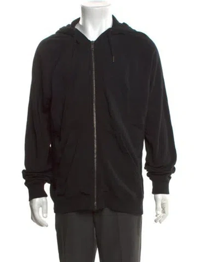 Pre-owned Givenchy Crew Neck Long Sleeve Hoodie In Black