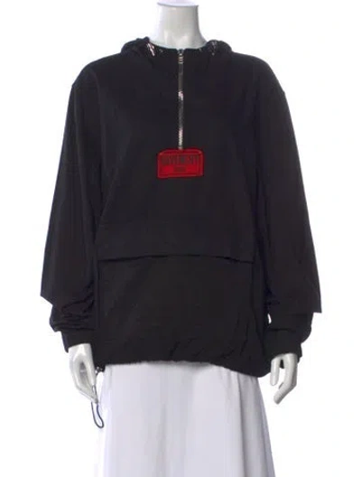 Pre-owned Givenchy Crew Neck Long Sleeve Hoodie In Black