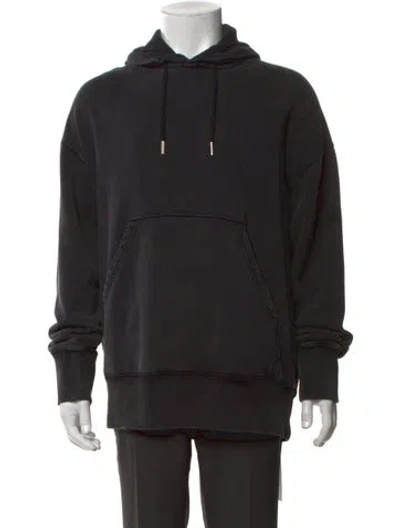 Pre-owned Givenchy Crew Neck Long Sleeve Hoodie In Black