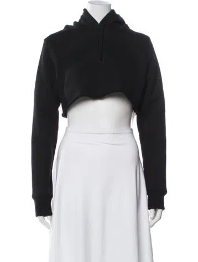 Pre-owned Givenchy Crew Neck Long Sleeve Hoodie In Black