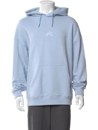 Pre-owned Givenchy Crew Neck Long Sleeve Hoodie In Blue