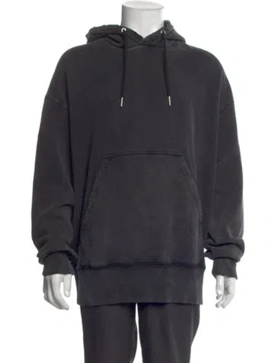 Pre-owned Givenchy Crew Neck Long Sleeve Hoodie In Gray