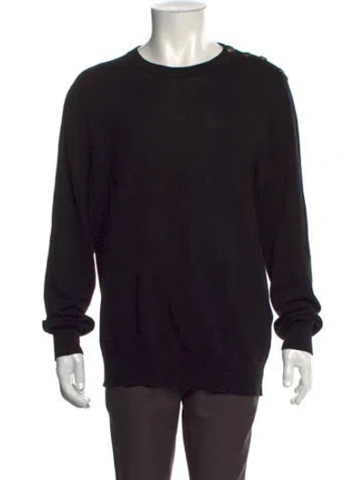 Pre-owned Givenchy Crew Neck Long Sleeve Pullover In Black