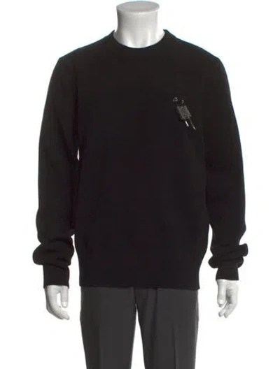 Pre-owned Givenchy Crew Neck Long Sleeve Pullover In Black