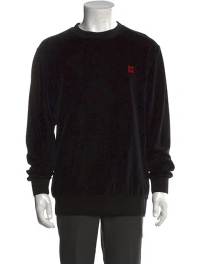 Pre-owned Givenchy Crew Neck Long Sleeve Sweatshirt In Black