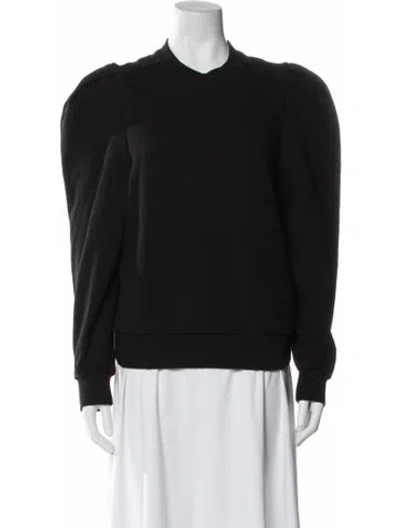 Pre-owned Givenchy Crew Neck Long Sleeve Sweatshirt In Black