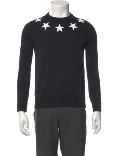 Pre-owned Givenchy Crew Neck Long Sleeve Sweatshirt In Black