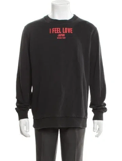 Pre-owned Givenchy Crew Neck Long Sleeve Sweatshirt In Black