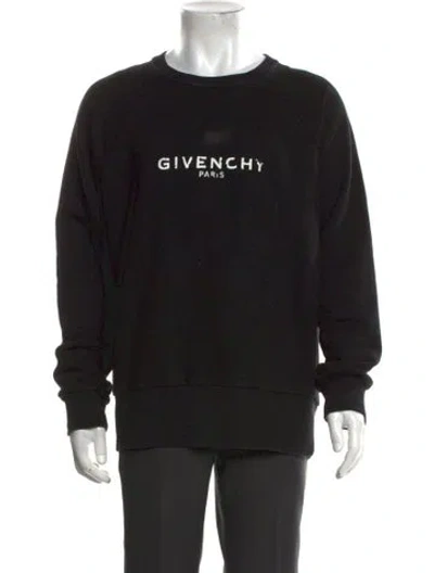Pre-owned Givenchy Crew Neck Long Sleeve Sweatshirt In Black