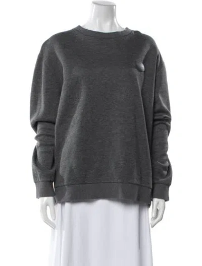 Pre-owned Givenchy Crew Neck Long Sleeve Sweatshirt In Gray