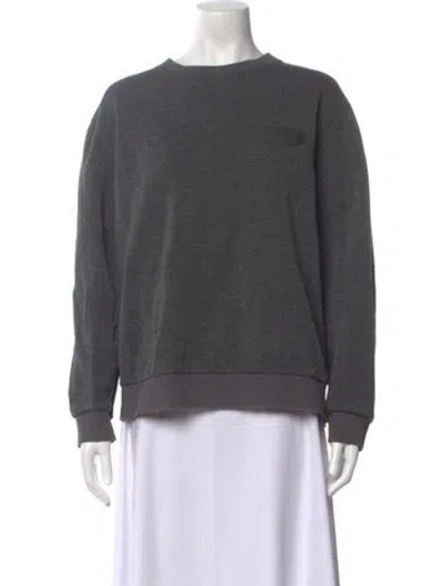 Pre-owned Givenchy Crew Neck Long Sleeve Sweatshirt In Grey