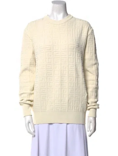 Pre-owned Givenchy Crew Neck Long Sleeve Sweatshirt In Neutral