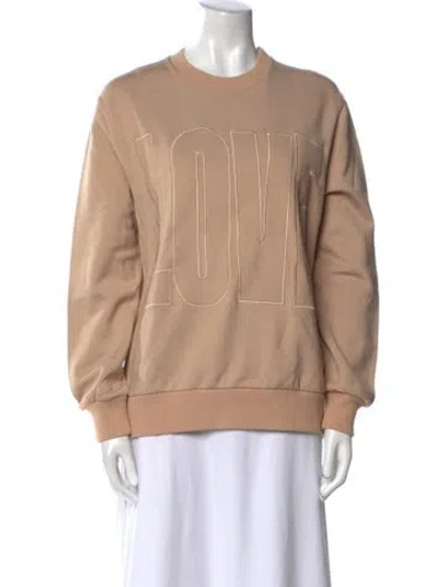 Pre-owned Givenchy Crew Neck Long Sleeve Sweatshirt In Neutral