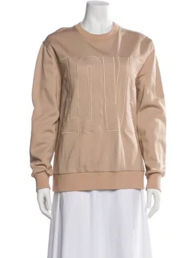 Pre-owned Givenchy Crew Neck Long Sleeve Sweatshirt In Neutral