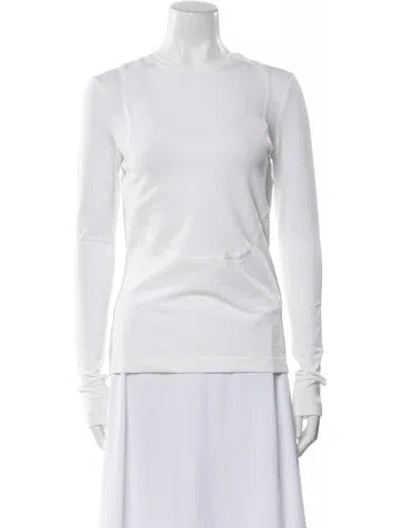 Pre-owned Givenchy Crew Neck Long Sleeve Sweatshirt In White
