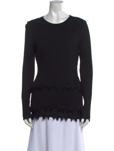 Pre-owned Givenchy Crew Neck Long Sleeve Top W/ Tags In Black