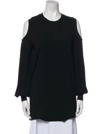 Pre-owned Givenchy Crew Neck Long Sleeve Tunic In Black