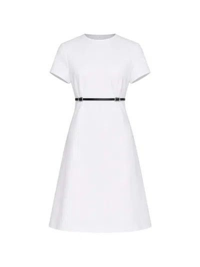 Givenchy Crew-neck Midi Dress In White