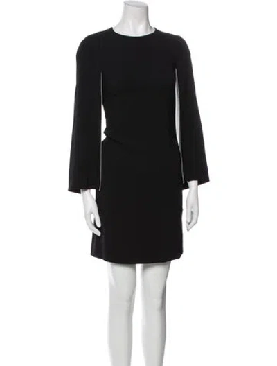 Pre-owned Givenchy Crew Neck Mini Dress In Black
