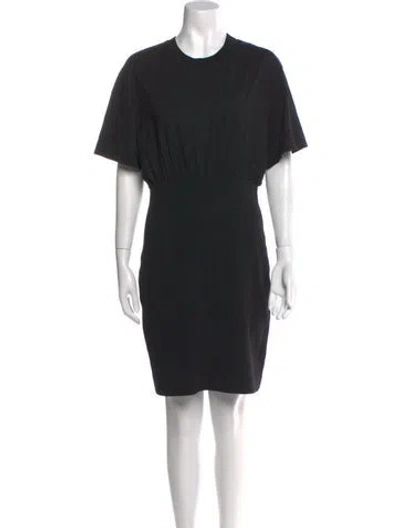 Pre-owned Givenchy Crew Neck Mini Dress In Black