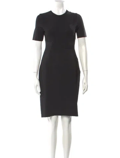 Pre-owned Givenchy Crew Neck Mini Dress In Black