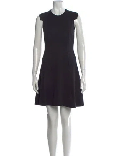 Pre-owned Givenchy Crew Neck Mini Dress In Black
