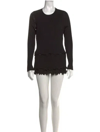Pre-owned Givenchy Crew Neck Mini Dress In Black