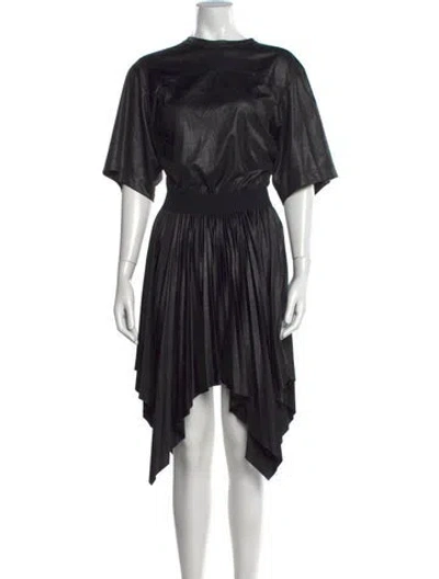 Pre-owned Givenchy Crew Neck Mini Dress In Black