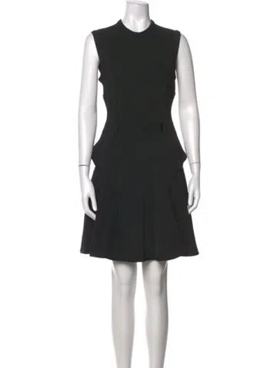Pre-owned Givenchy Crew Neck Mini Dress In Black
