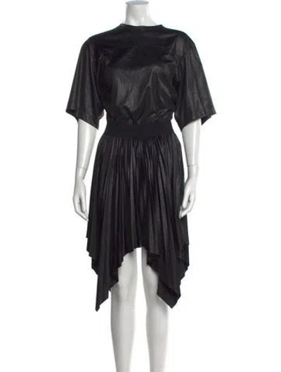 Pre-owned Givenchy Crew Neck Mini Dress In Black