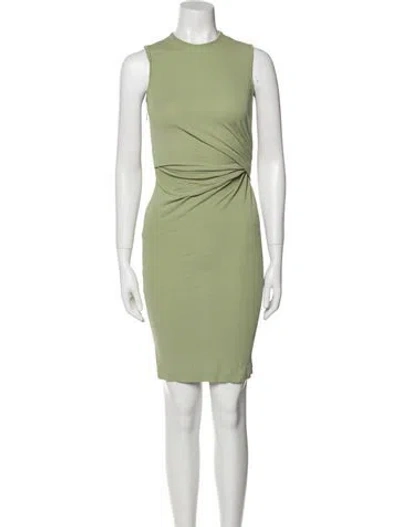 Pre-owned Givenchy Crew Neck Mini Dress In Green