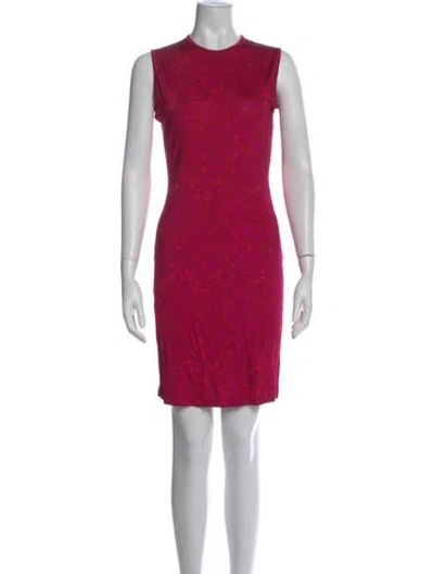 Pre-owned Givenchy Crew Neck Mini Dress In Multi