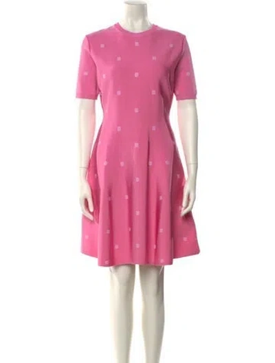Pre-owned Givenchy Crew Neck Mini Dress W/ Tags In Pink